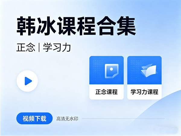 韩冰课程合集视频下载 正念|学习力